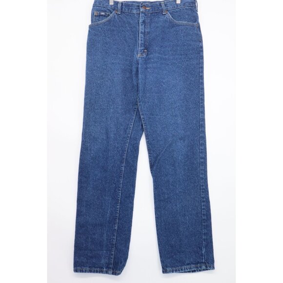 Lee High-Waisted Vintage Blue Denim Jeans With Classic Fit & Straight Leg Sz 35 - Picture 9 of 9